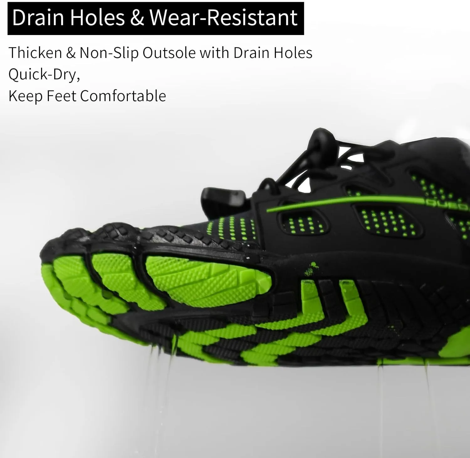 Queday Water Shoes for Women Men Quick Dry Barefoot Shoes Athletic Lightweight Sports Aqua Socks Outdoor Swim Fishing Hiking Diving Surf Walking Kayaking