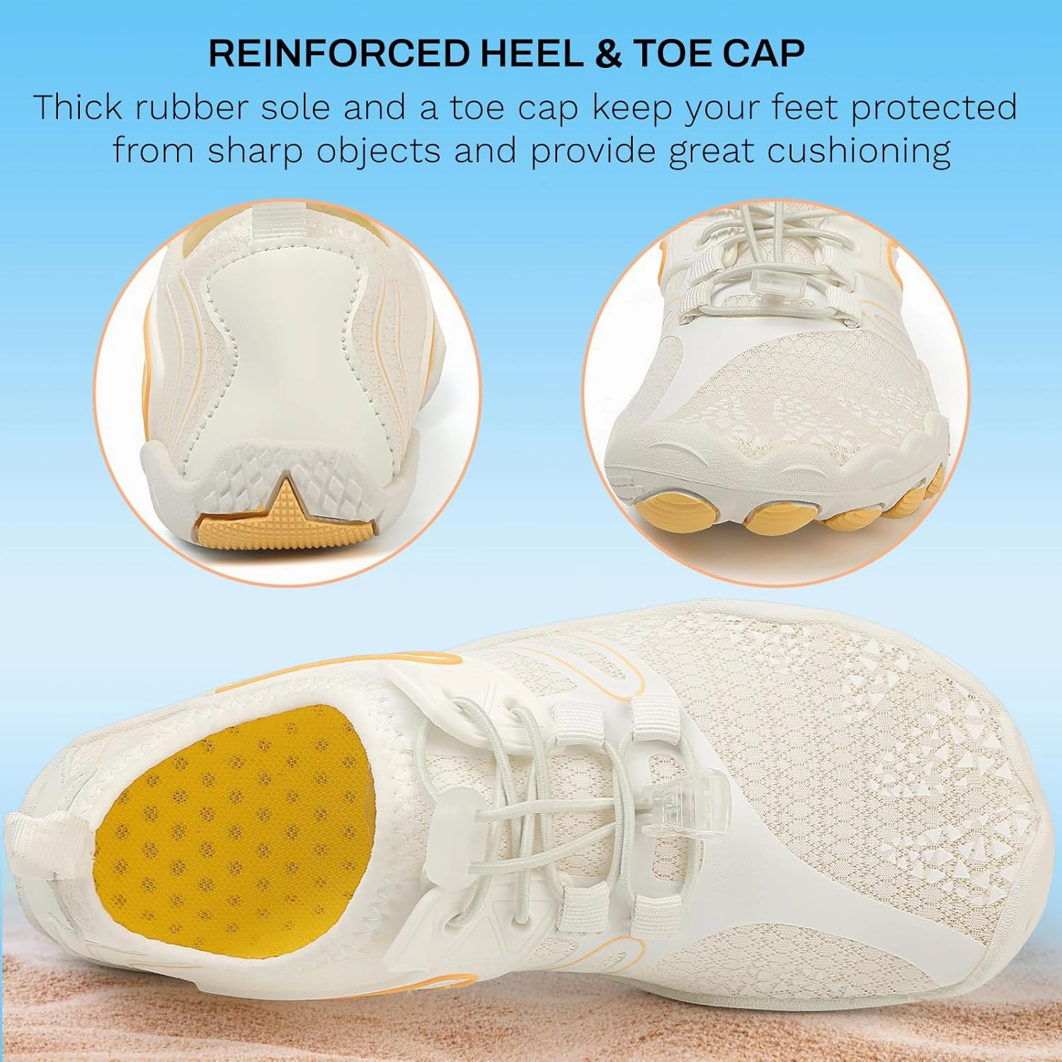 Quick Dry Water Shoes - Barefoot Swim Shoes for Women & Men, Non-Slip Aqua Shoes for Beach, River, Pool & Hiking