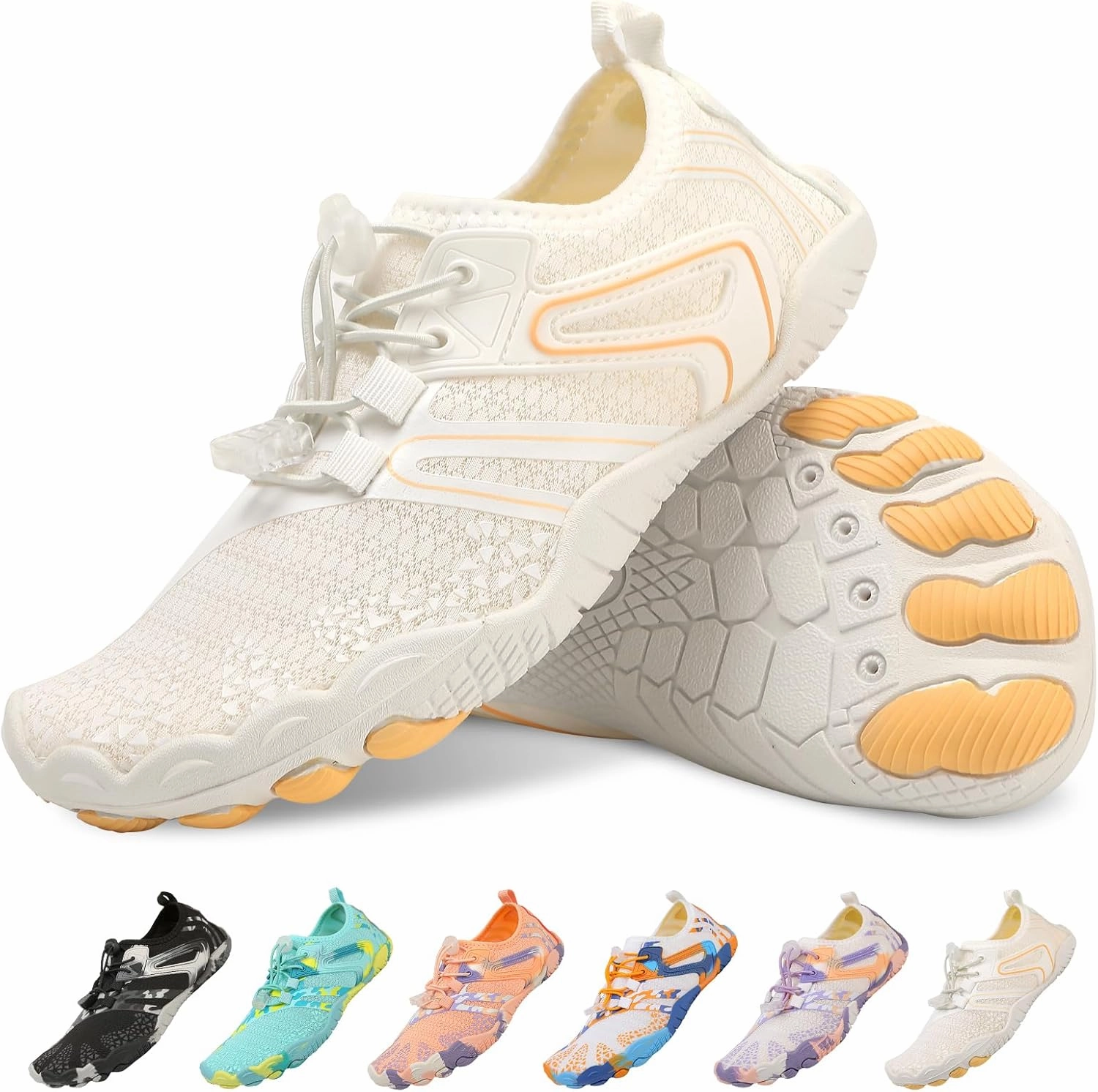 Quick Dry Water Shoes - Barefoot Swim Shoes for Women & Men, Non-Slip Aqua Shoes for Beach, River, Pool & Hiking