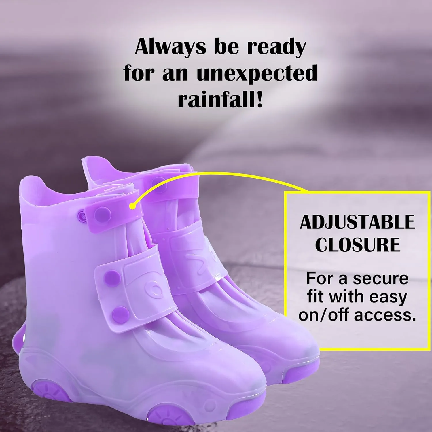 Rain Shoe Covers Kids Waterproof Shoe Cover for Boys Girls Reusable Galoshes Overshoes