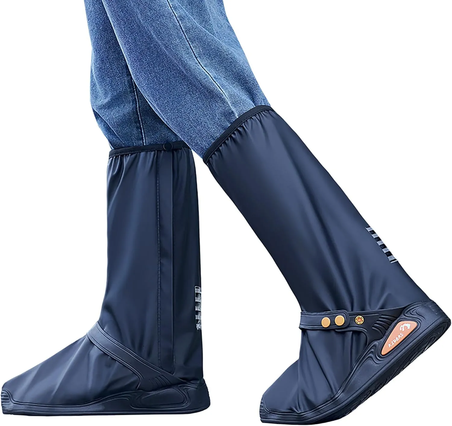 Rain Shoe Covers Waterproof Rain Boot Shoe Cover for Men and Women (Black, XXL)