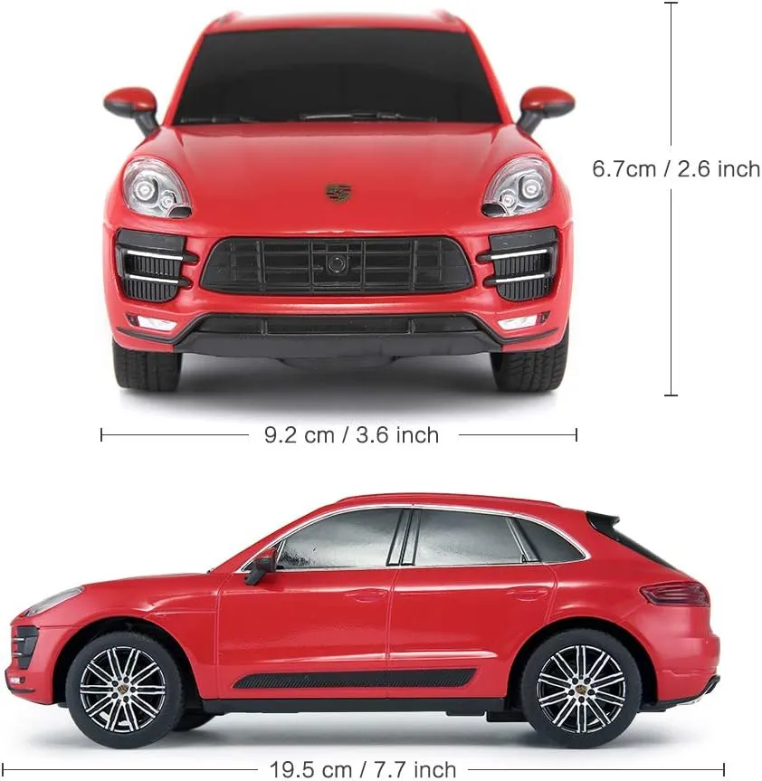RASTAR 1:24 Porsche Macan Turbo RC Toy Car, Remote Control Car, Gifts for Kids