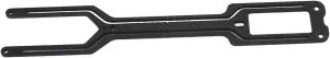 RC Upper Deck, Size Carbon Fiber RC Car Top Deck Compatible for YOKOMO YD2 Z 1/10 Drift Car (black)