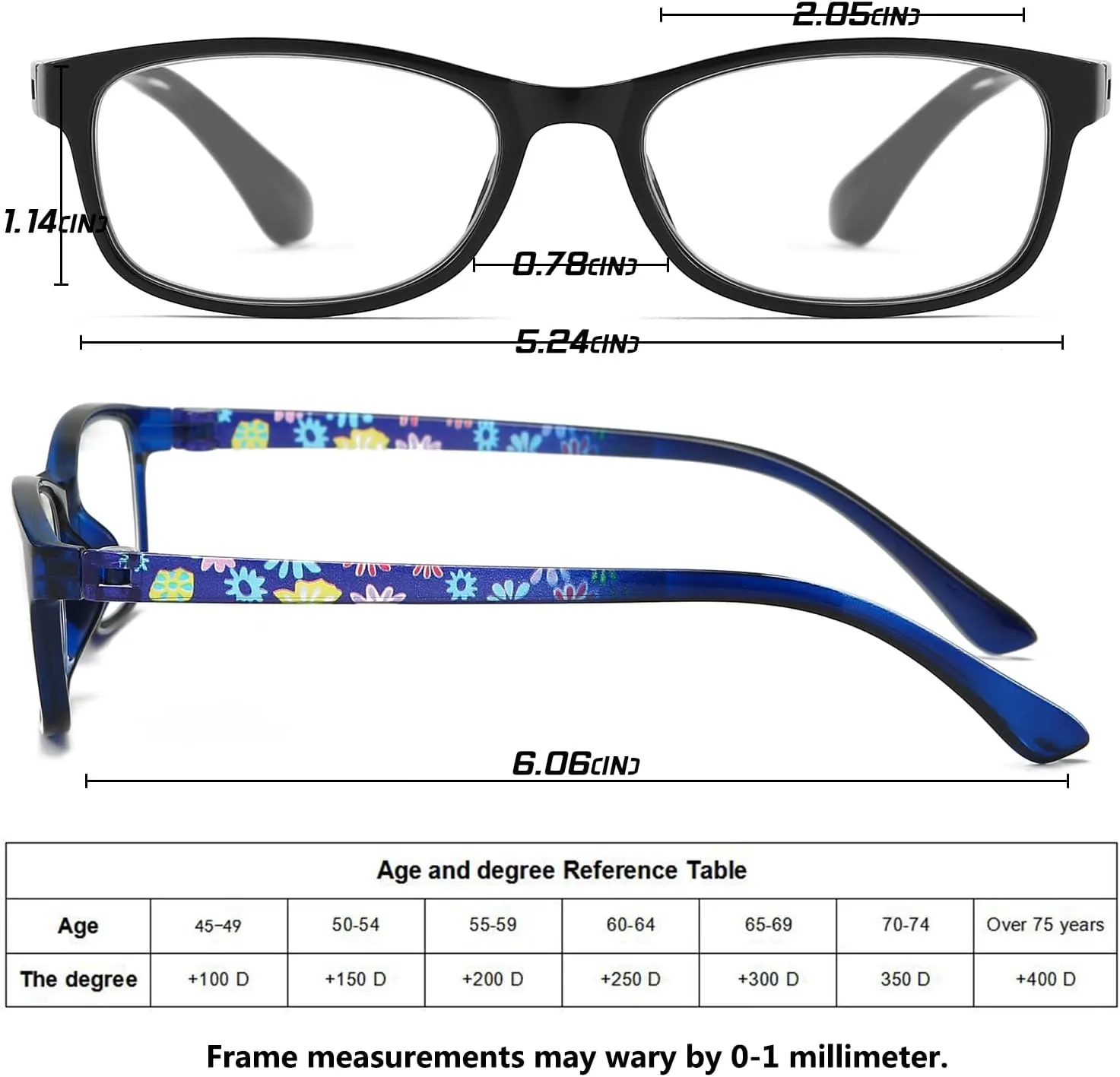 Reading Glasses for Women Blue Light Blocking Computer Readers, Flexible Eyeglasses Anti Eyestrain/Glare/UV