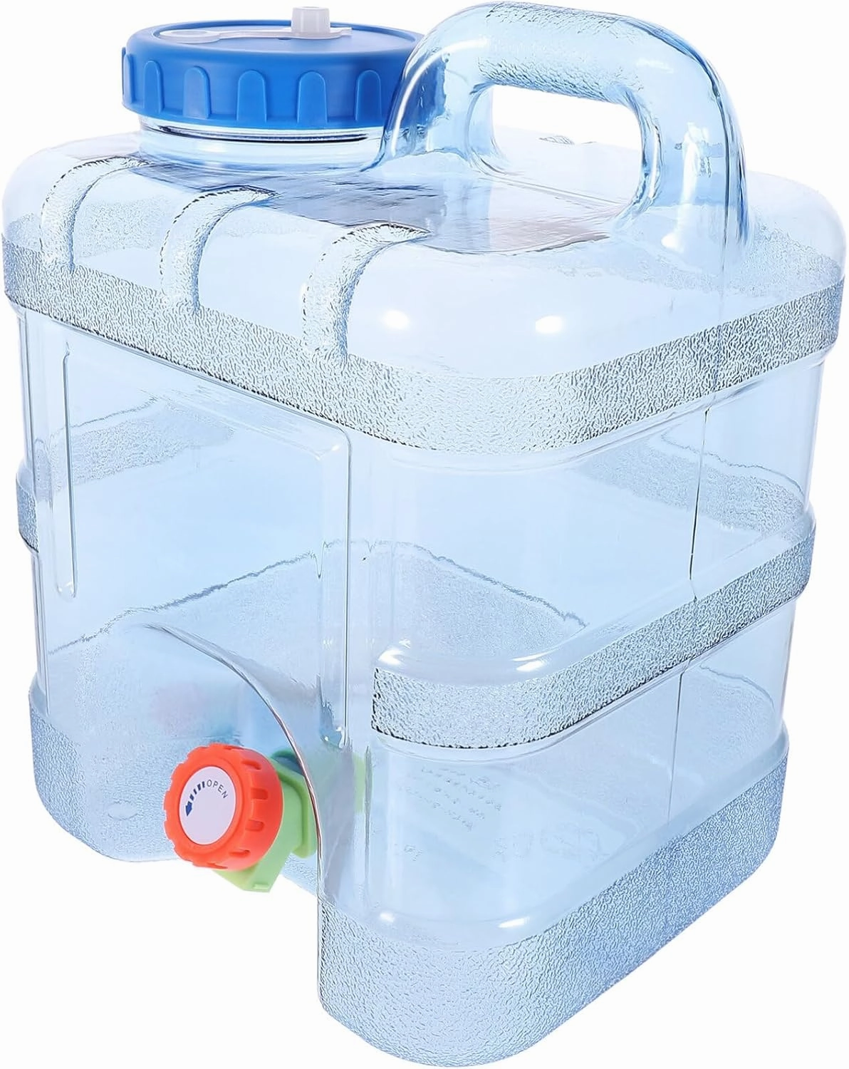Reusable Portable Water Jug 10l Camping Water Container Handle Spout Outdoor Activity