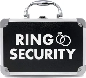Ring Security Ring Bearer Briefcase with Padded Slits to Hold Rings - Ring Bearer Gifts - Wedding Ring Security Case for Kids - Special Agent Ring Bearer Box Boys Security