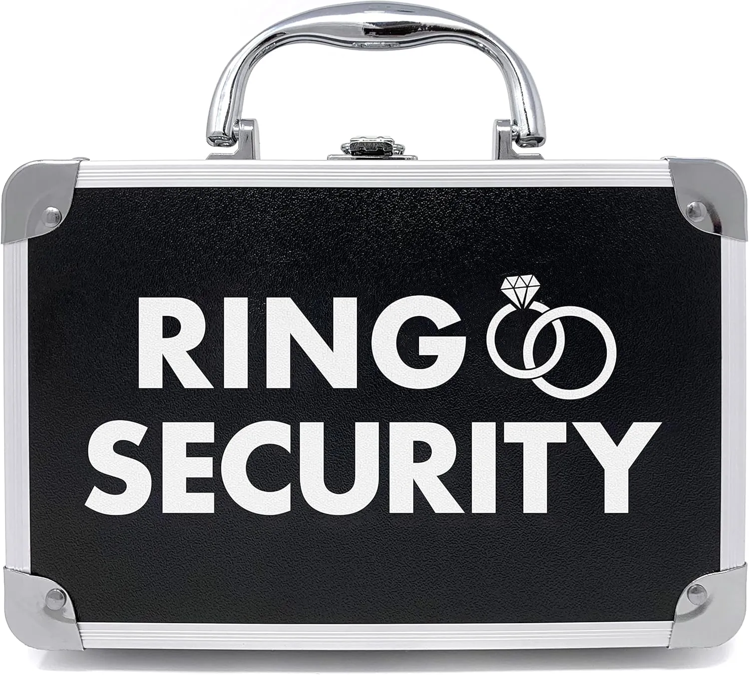Ring Security Ring Bearer Briefcase with Padded Slits to Hold Rings - Ring Bearer Gifts - Wedding Ring Security Case for Kids - Special Agent Ring Bearer Box Boys Security