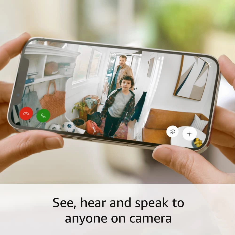 Ring Indoor Cam (newest model) — Home or business security in 1080p HD video, Blush