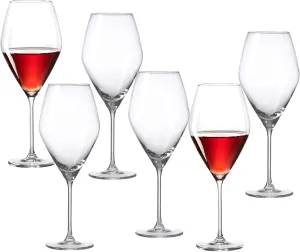 Ritzenhoff & Breker Rotweingläser-Set Salsa Set of 6 470ml Each, Glass