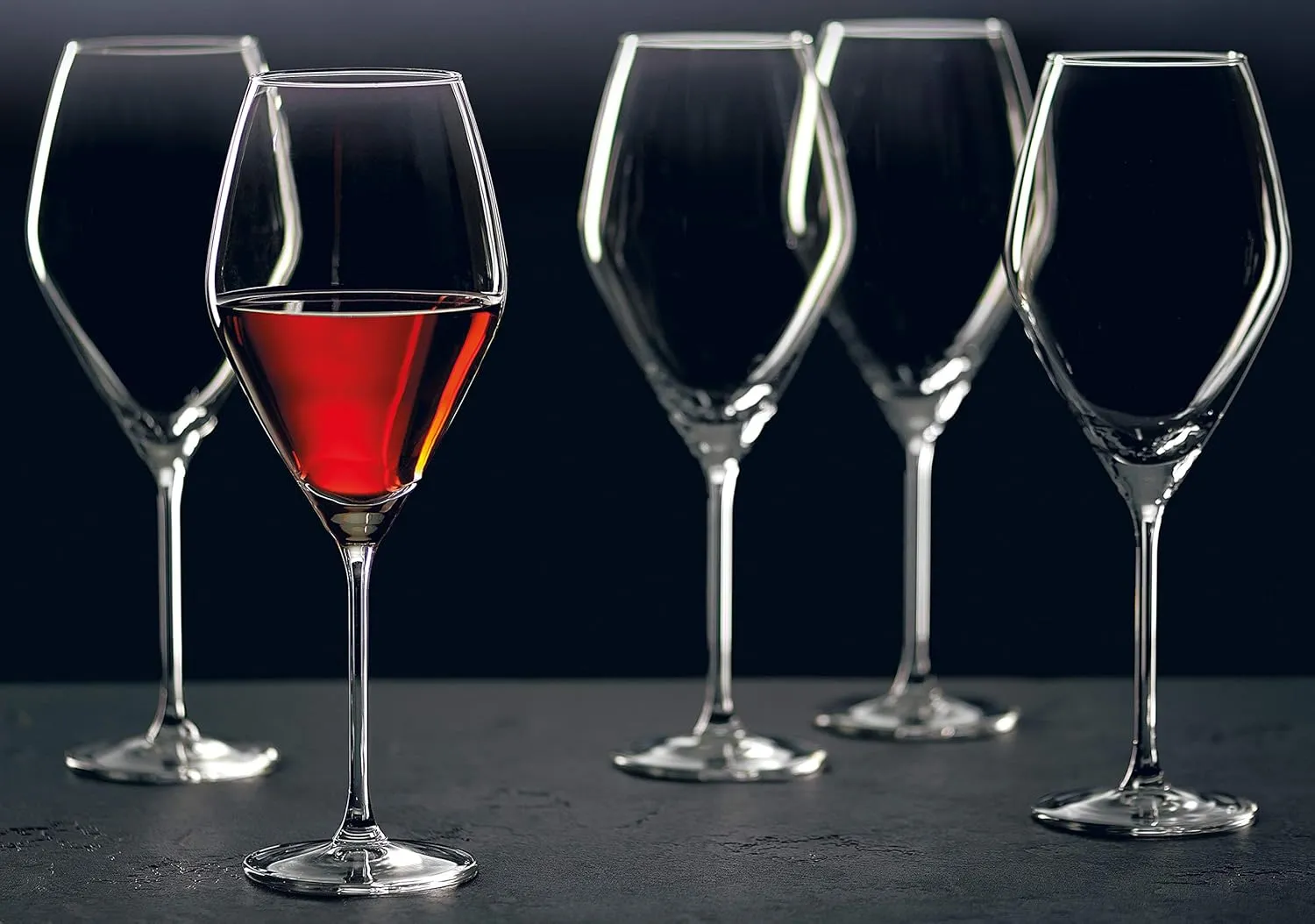 Ritzenhoff & Breker Rotweingläser-Set Salsa Set of 6 470ml Each, Glass