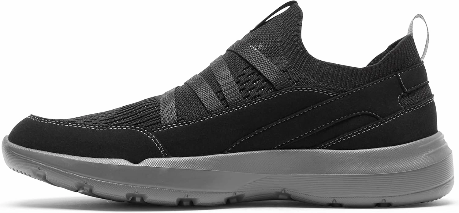 Rockport Men's Truflex M Evolution Mudguard Pull Up Walking Shoe, Black, 7