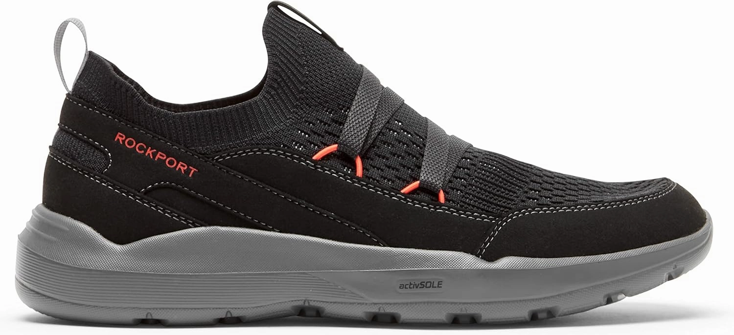 Rockport Men's Truflex M Evolution Mudguard Pull Up Walking Shoe, Black, 7