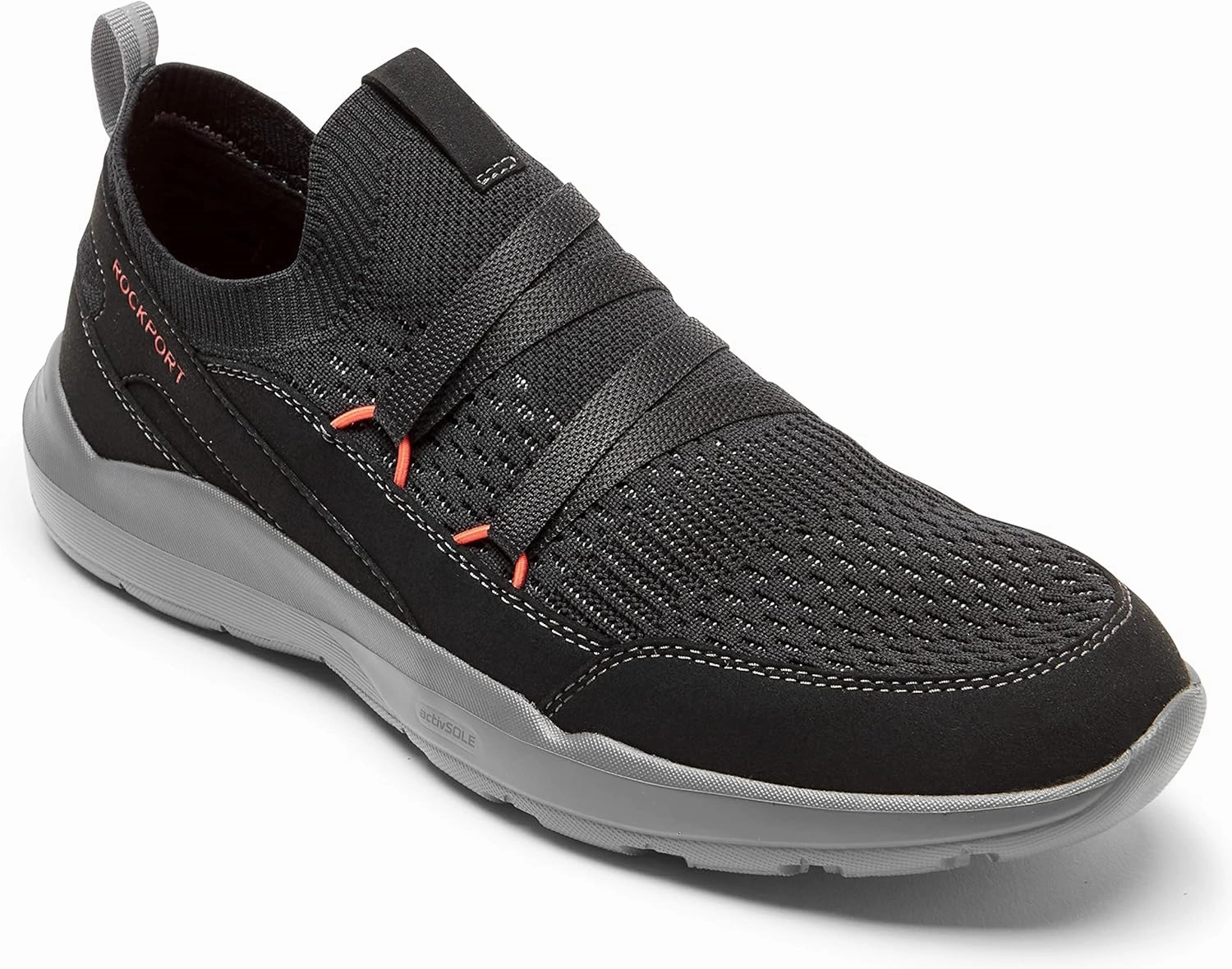 Rockport Men's Truflex M Evolution Mudguard Pull Up Walking Shoe, Black, 7