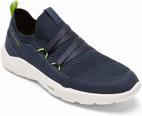 Rockport Men's Truflex M Evolution Mudguard Pull Up Walking Shoe, Navy, 8