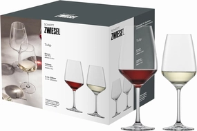 SCHOTT ZWIESEL Set de verres Tulip (set de 8), 4 verres à vin blanc et 4 verres à vin rouge dans chaque set,verres en cristal Tritan résistant au lave-vaisselle, fabriqué en Allemagne (art. n° 124094)