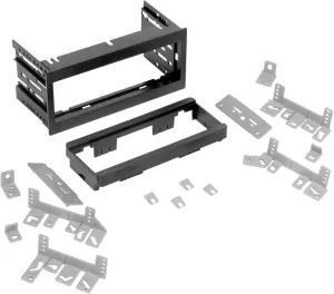 Scosche GM1500B Single DIN Radio Dash Kit with Universal Brackets and Snap-in Extension Compatible with Select 1982-04 GM Vehicles - Stereo Install Kit - See Fit Guide in Images to Verify Your Vehicle