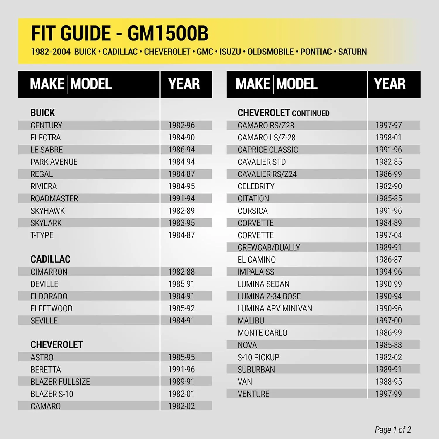 Scosche GM1500B Single DIN Radio Dash Kit with Universal Brackets and Snap-in Extension Compatible with Select 1982-04 GM Vehicles - Stereo Install Kit - See Fit Guide in Images to Verify Your Vehicle