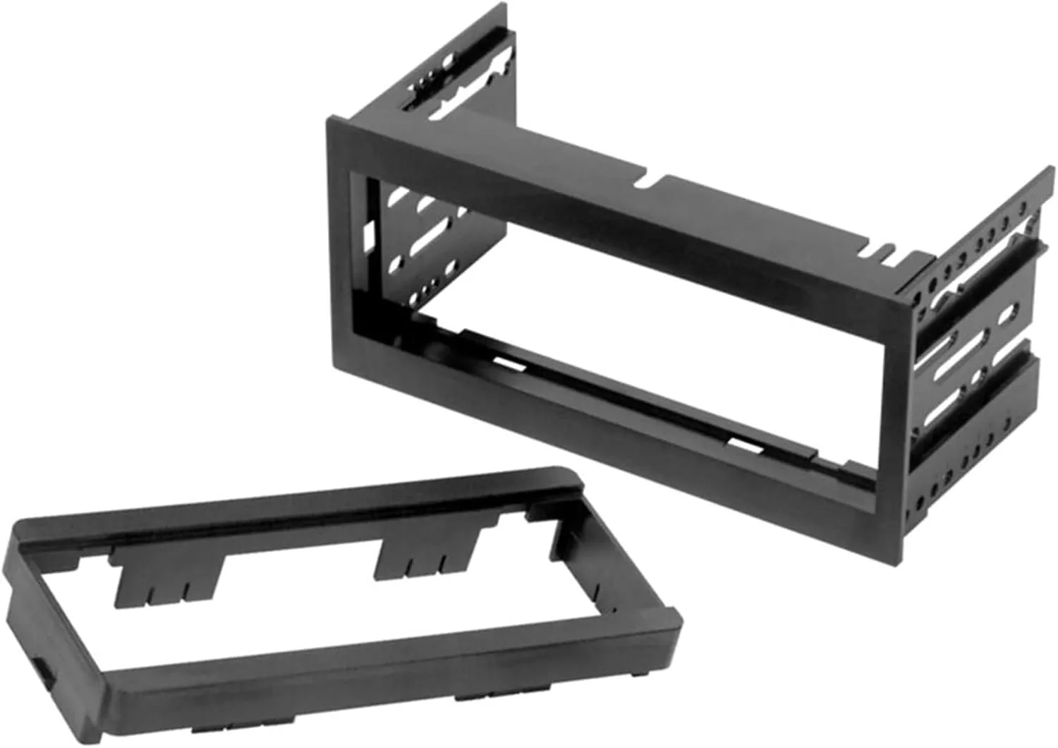 Scosche GM1500B Single DIN Radio Dash Kit with Universal Brackets and Snap-in Extension Compatible with Select 1982-04 GM Vehicles - Stereo Install Kit - See Fit Guide in Images to Verify Your Vehicle