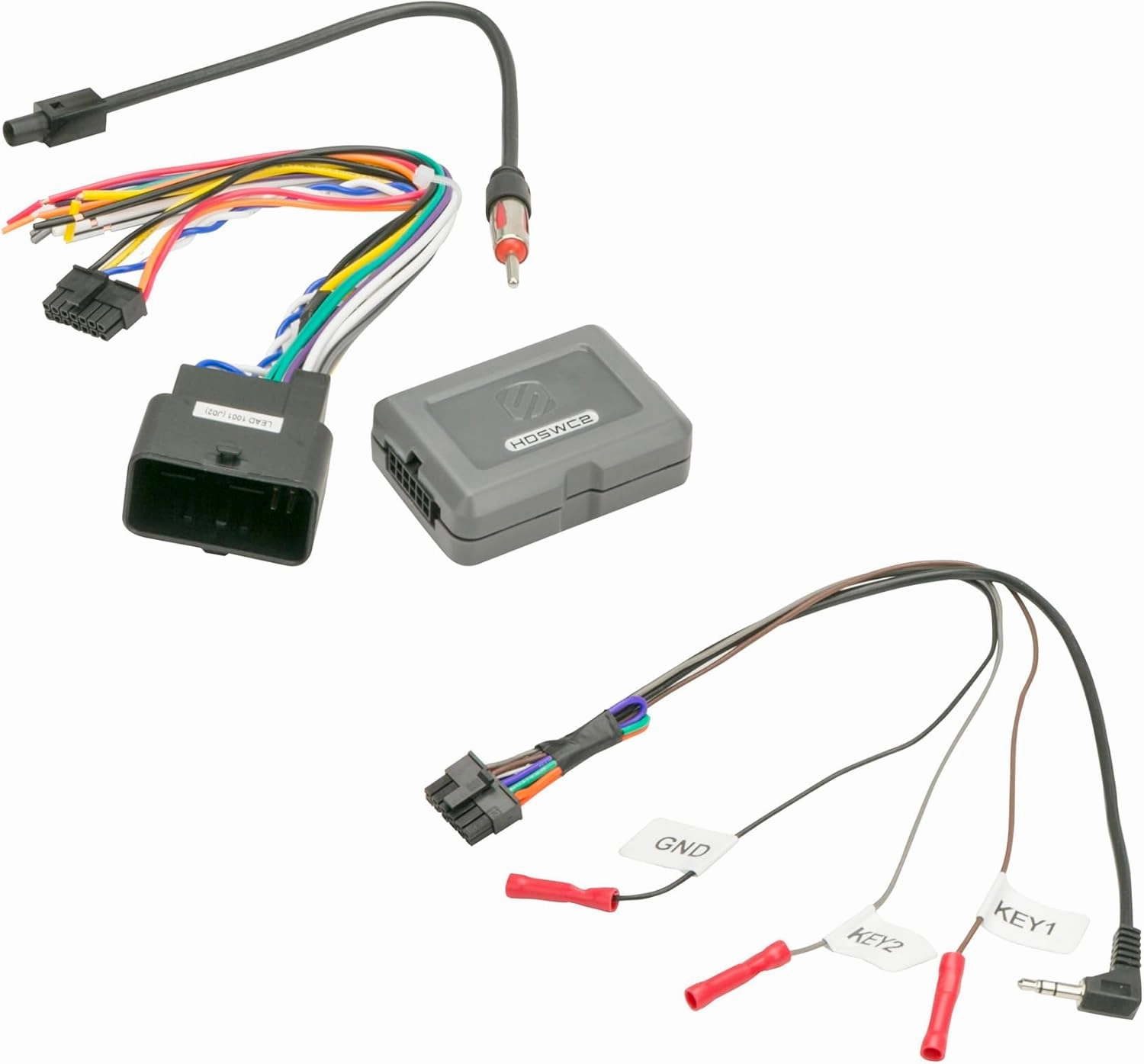 Scosche HD14UDDBN Double DIN Radio Install Dash Kit Compatible with Select 2014-23 Harley Davidson Motorcycles with Bat Wing Fairing - Complete Stereo Installation Interface Kit with Handlebar Control