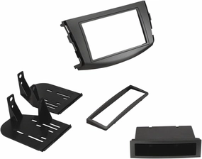 Scosche TA2055B Double DIN or Single DIN with Pocket Radio Install Dash Kit Compatible with Select 2006-2012 Toyota RAV4 - Aftermarket Car Stereo Installation Kit - See Guide in Images for Vehicle Fit