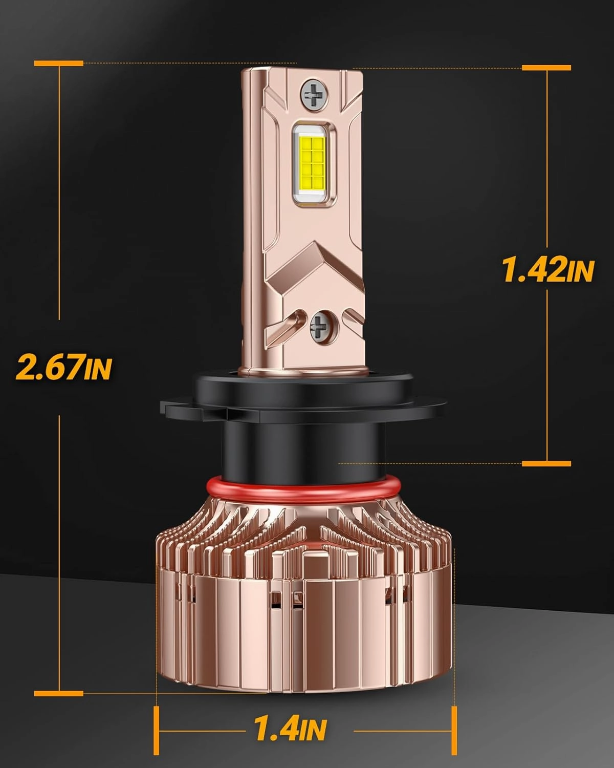 SEALIGHT High Power H7 Driving Bulbs, 900% Brighter 1:1 Design H7 Light Bulbs, 40000 Lumens, 6000K Daylight White, Plug and Play with CANBUS Ready, Pack of 2