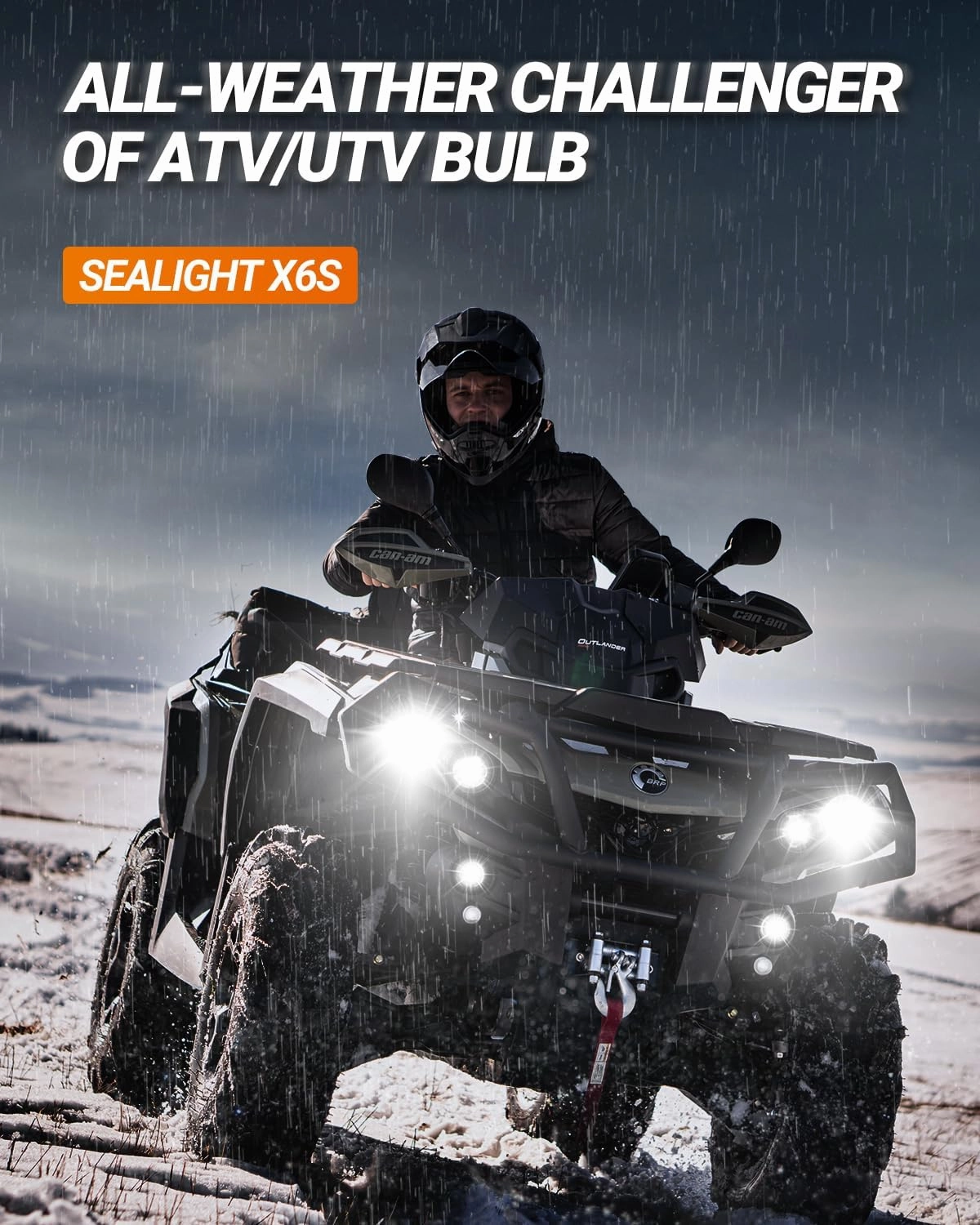 SEALIGHT High Power H7 Driving Bulbs, 900% Brighter 1:1 Design H7 Light Bulbs, 40000 Lumens, 6000K Daylight White, Plug and Play with CANBUS Ready, Pack of 2