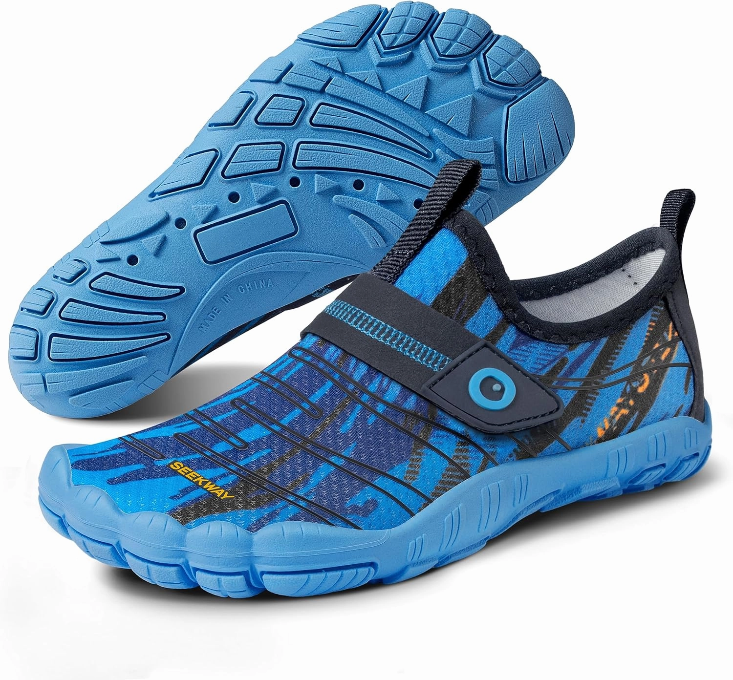 SEEKWAY Barefoot Water Shoes for Kids - Wide Toe Box and Quick-Dry Sand Shoes Toddler for Hiking Swim Beach Pool Kayak Sport Accessories, Camping Essentials Must-Haves for Boys Girls Sizes