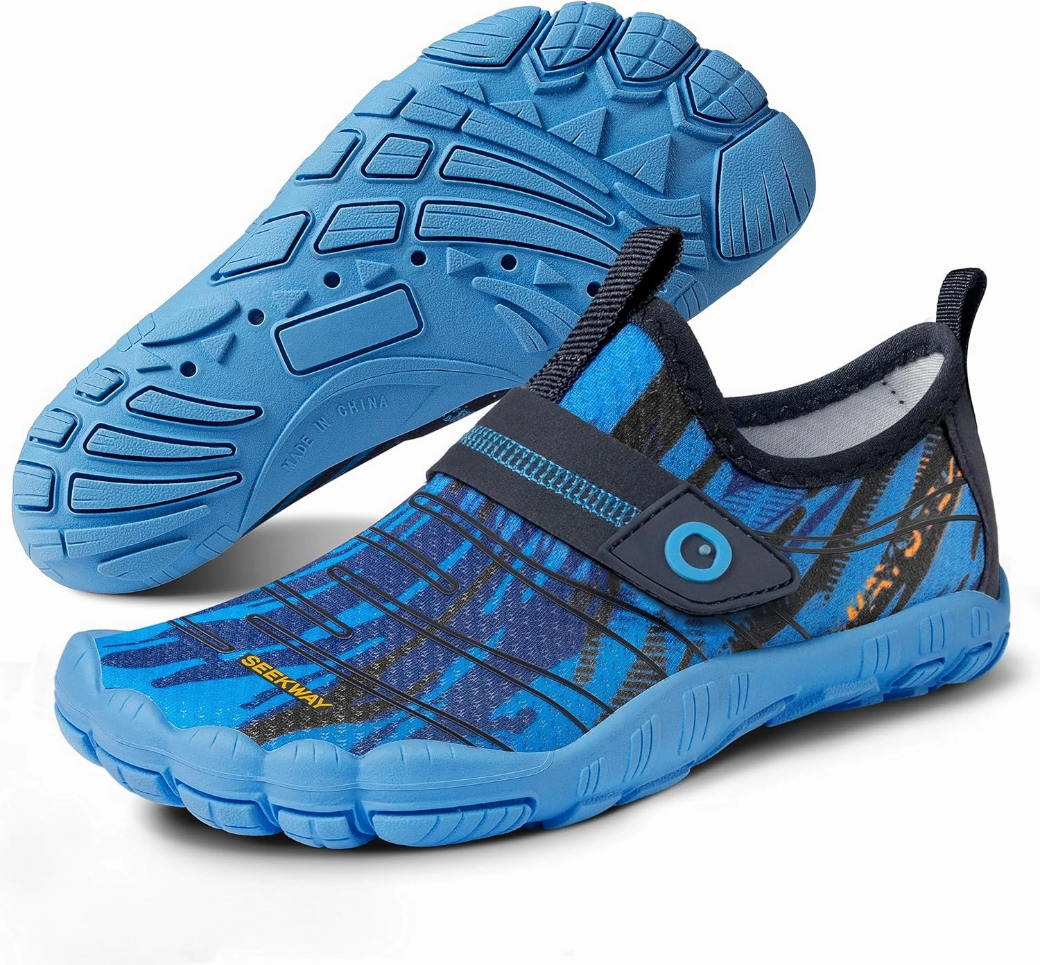 SEEKWAY Barefoot Water Shoes for Kids - Wide Toe Box and Quick-Dry Sand Shoes Toddler for Hiking Swim Beach Pool Kayak Sport Accessories, Camping Essentials Must-Haves for Boys Girls Sizes