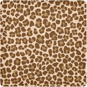 Self-Adhesive Magic Cloth Makeup Bag 21.7 Inch Protective Camera Lens Wrap Multifunctional Magic Storage Cloth Brown Leopard Print