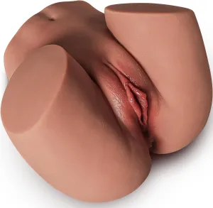 Sex Doll for Men Flesh Male Masturbator Pocket Pussies Realistic Adult Sex Toys for Men,5.8LB Entry-Level Ass Lifelike Soft Butt with Vagina and Anal Channel for Several Light Sex Positions (Wheat)
