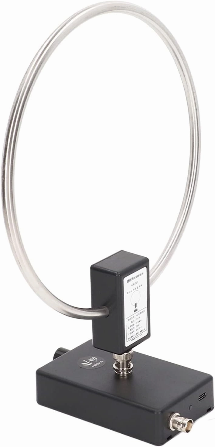 Short Radio Antenna, 3 to 30MHz Short Radio Antenna Stainless Steel Loop Antenna Active Receiving Antenna Loop Shortwave Radio Antennas
