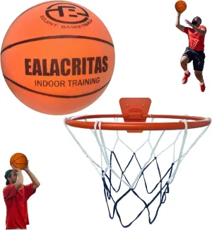 Silent Basketball   Hoop - Durable, Noise-Absorbing Foam for Indoor Dribbling and Shooting Practice - Ideal for Teens and Adults
