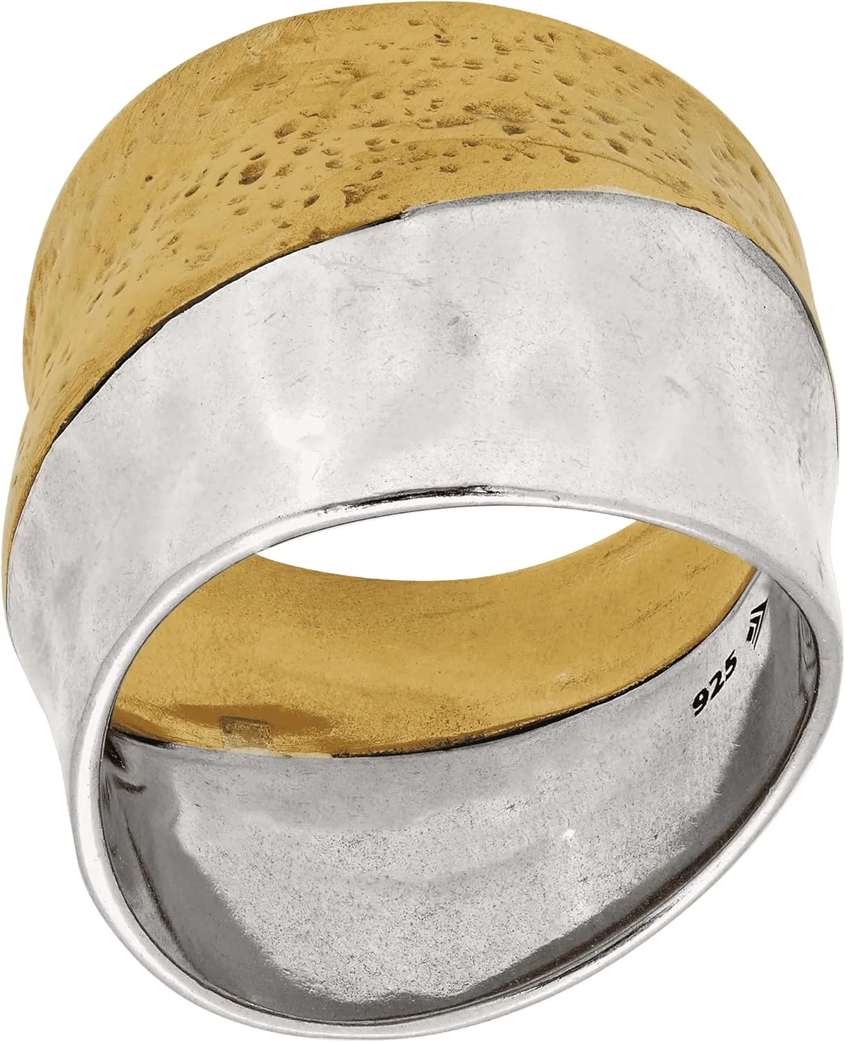 Silpada 'Rain or Shine' Textured Ring in Sterling Silver and Brass