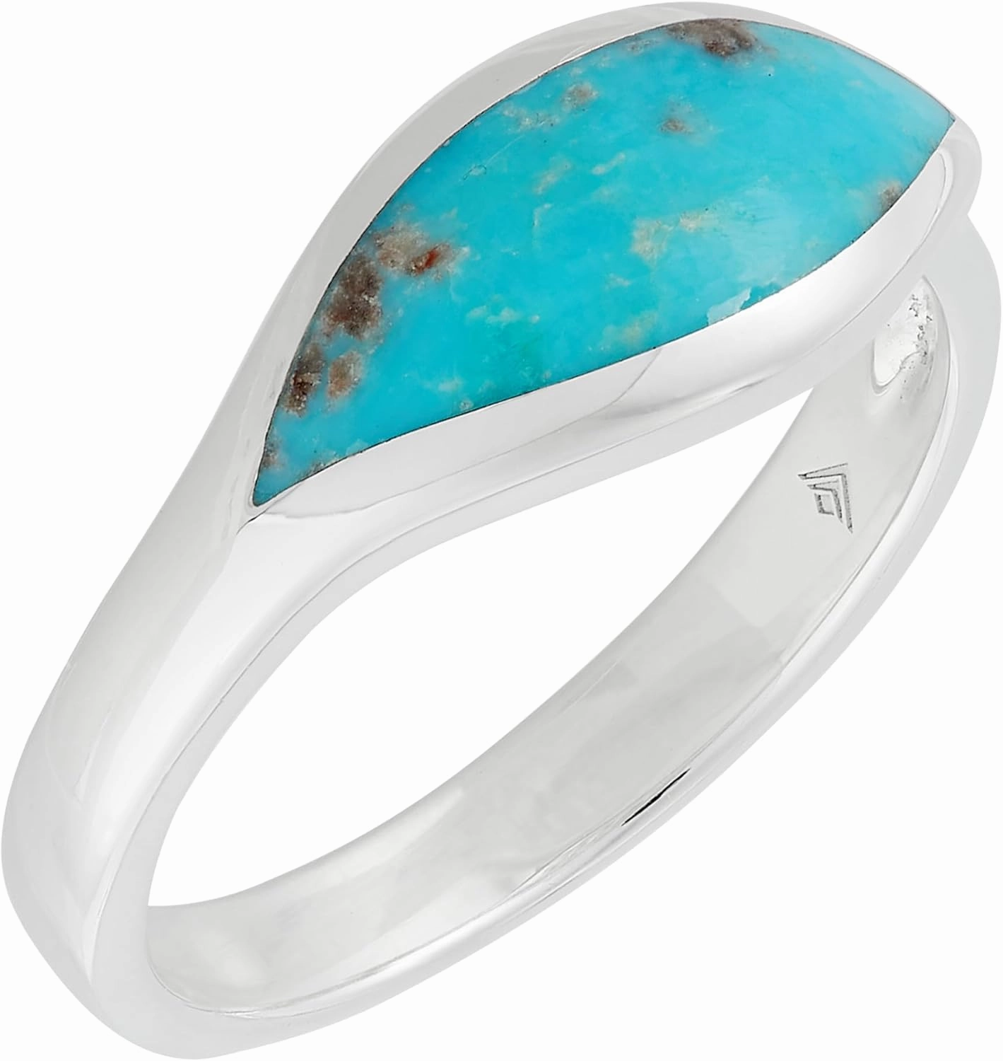 Silpada 'Blue Splendor' Sterling Silver Compressed Turquoise Ring