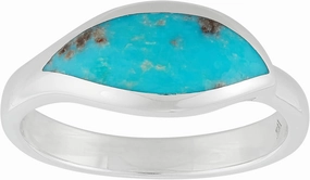 Silpada 'Blue Splendor' Sterling Silver Compressed Turquoise Ring