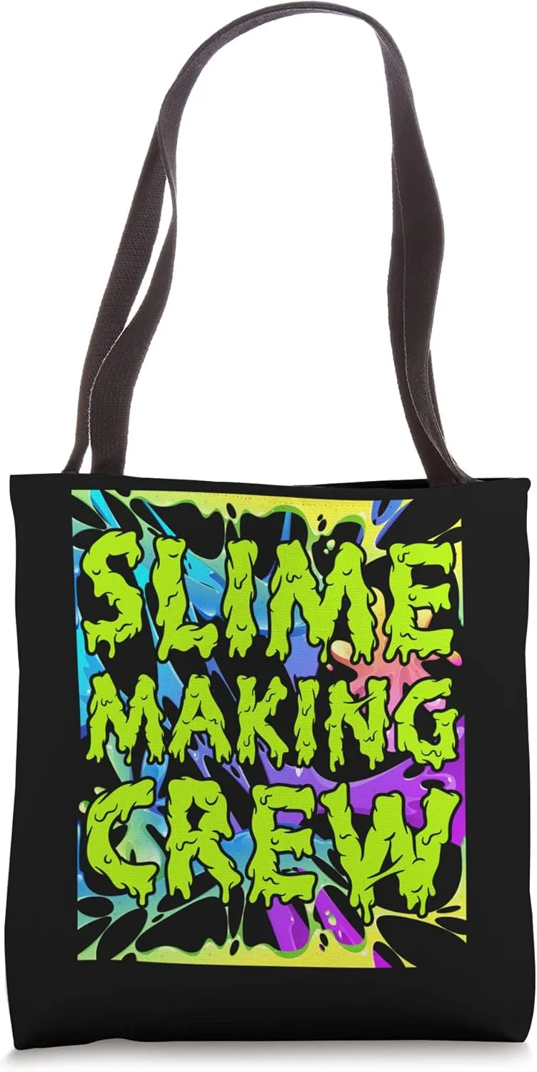 Slime Making Crew Slippery Substance Soft Slime Tote Bag