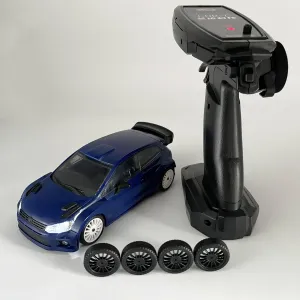 Small RC Drift Car 1/28 Scale Drifting RC Car 4x4 Remote Control Car Proportional Throttle Steering RTR 2.4 GHz 4WD Racing and Drift Tires Hobby RC Vehicle Model for Adult LD2801