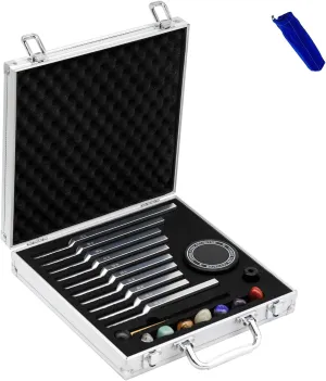 Solfeggio Tuning Forks Set, Unweighted Tuning Fork for Healing, Tuning Forks Set of 10 Include the 528 Hz, Sound Meditation Forks for Sound Healing Therapy, Reduce Stress, Energy Work Gift