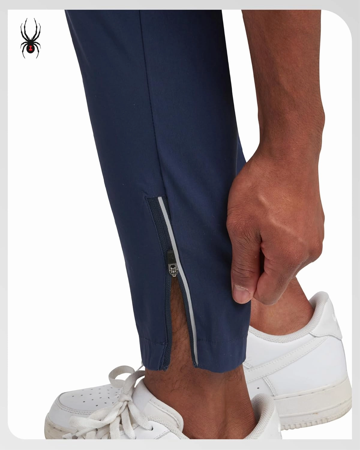 Spyder Mens Sweatpants - Athletic Nylon Stretch Pull On Workout Mens Jogger Pants with Drawstring and Pockets (Sizes: S-XL)