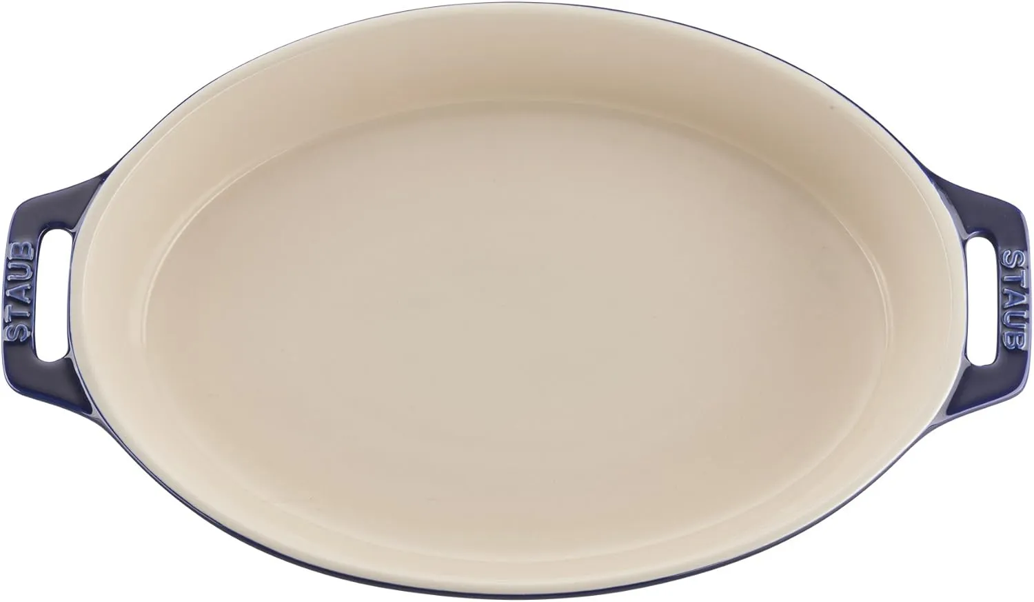 STAUB Ceramics Oval Baking Dish Set, 2-piece, Dark Blue