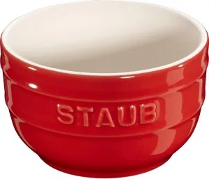 STAUB Ceramics Prep Bowl Set, 2-piece, Cherry