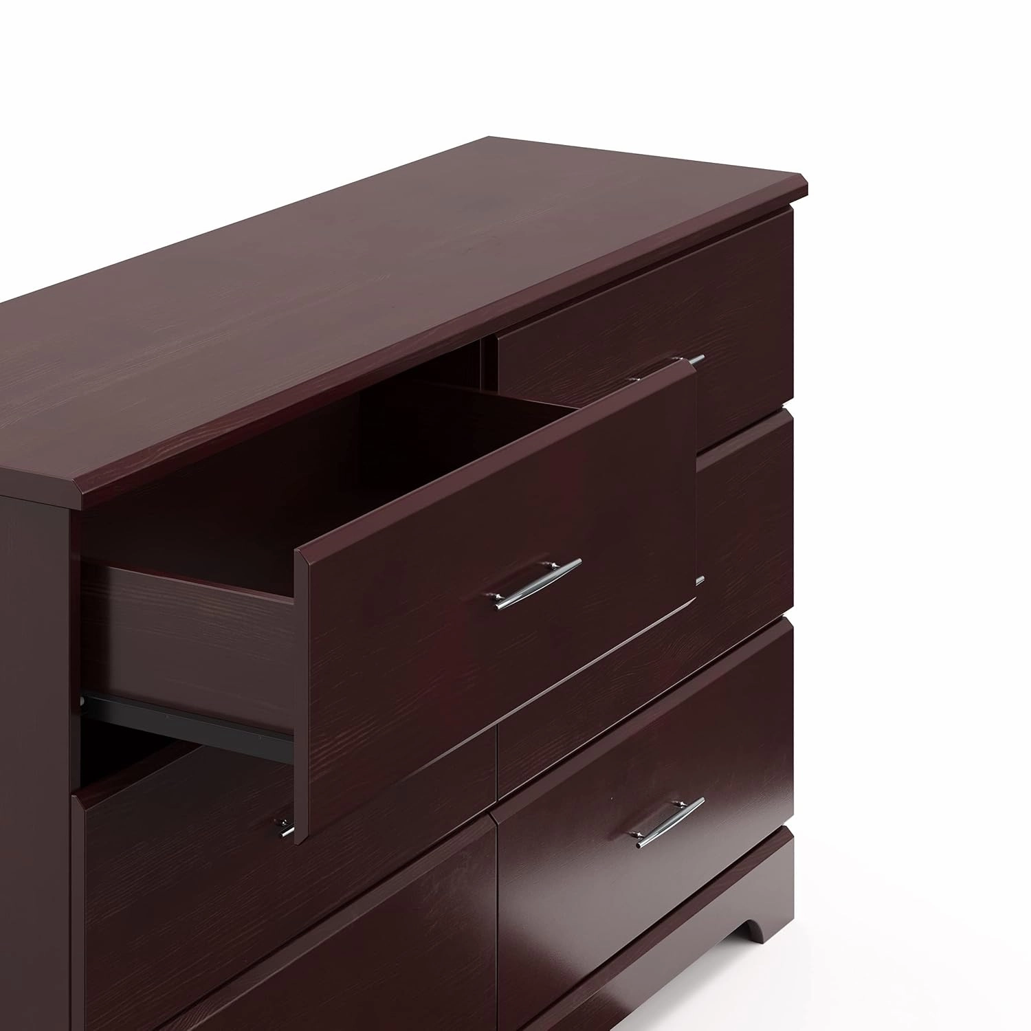 Storkcraft Brookside 6-Drawer Dresser (Espresso) – GREENGUARD Gold Certified, Nursery & Kids Storage, Nursery Essentials, Kids Room Storage, Durable Bedroom Dresser