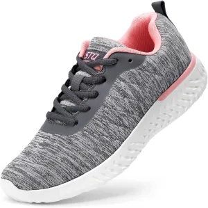 STQ Walking Shoes for Women Lace Up Lightweight Tennis Shoes