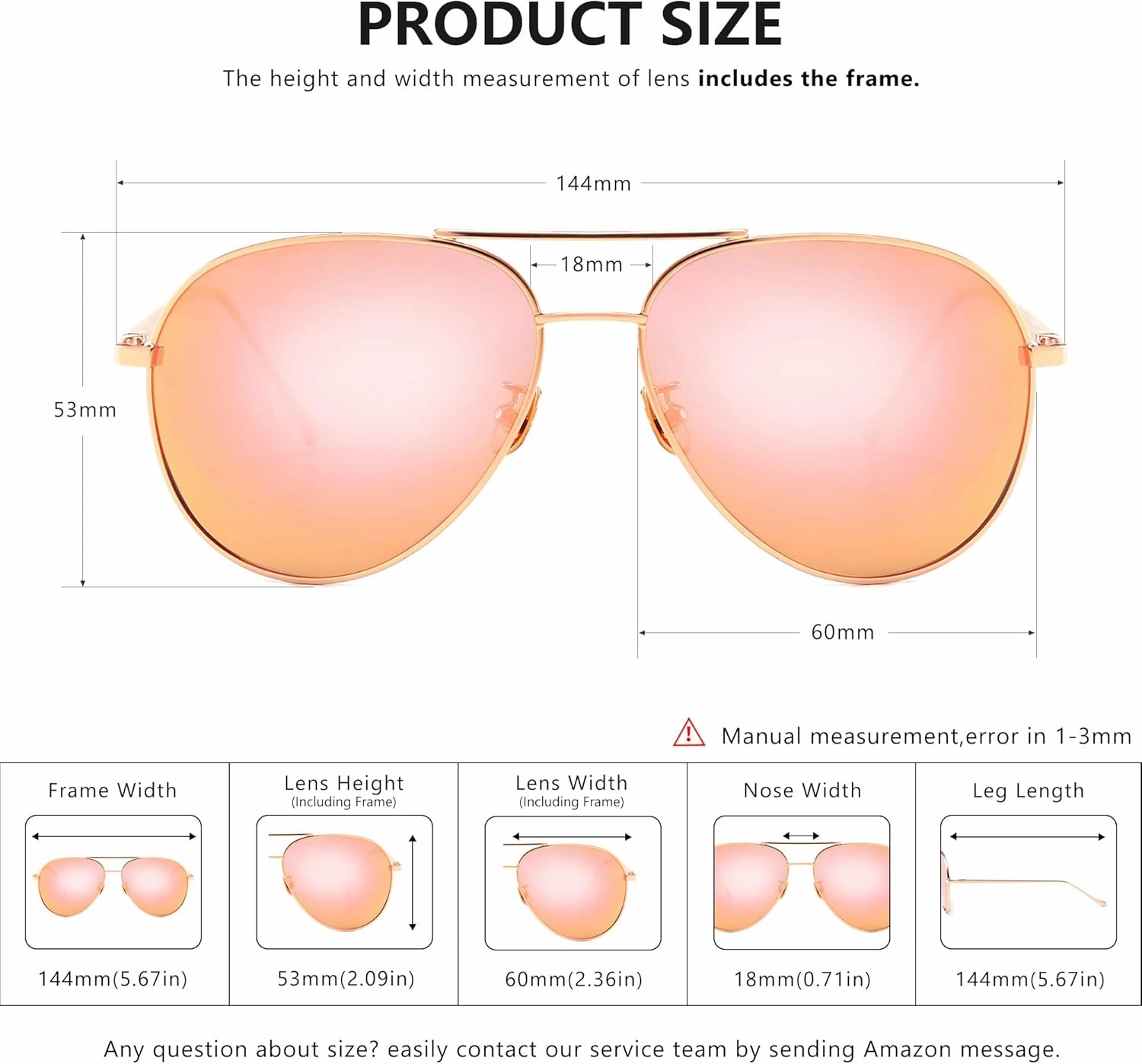SUNGAIT Women's Lightweight Oversized Aviator Sunglasses - Mirrored Polarized Lens