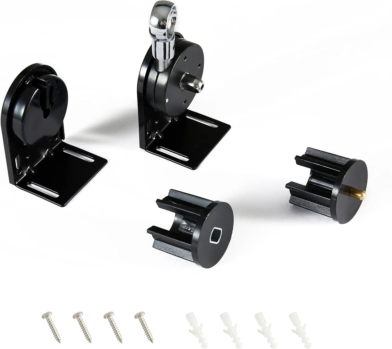 Sunshade Replacement Parts - Cordless Bracket and 28mm Brake for Coolaroo External Roller Blinds, Indoor and Outdoor (Black)