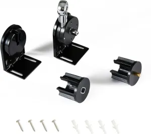 Sunshade Replacement Parts - Cordless Bracket and 28mm Brake for Coolaroo External Roller Blinds, Indoor and Outdoor (Black)