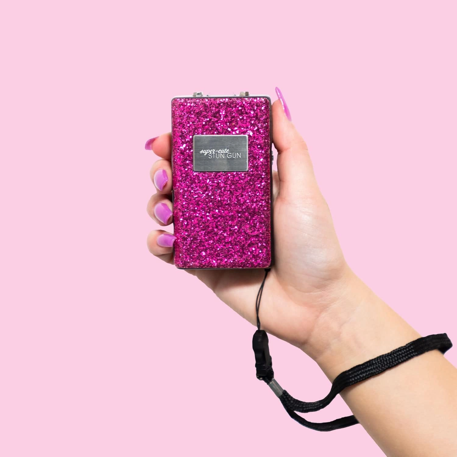 Super-Cute Mini Stun Gun for Women Self-Defense - High Voltage Pain-Inducing Shocks - Compact & Discreet with LED Flashlight - USB Rechargeable Battery - Stylish