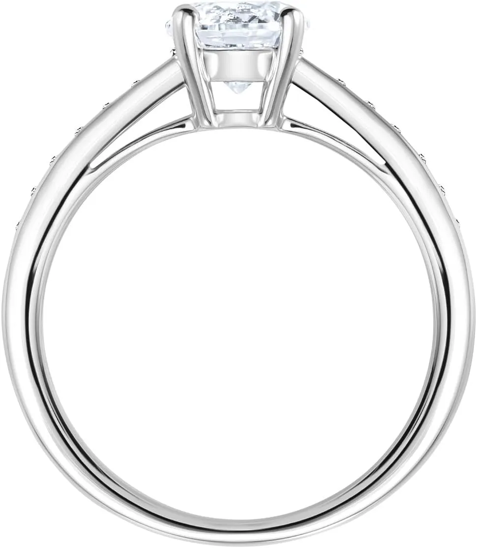 Swarovski Attract Round Ring Jewelry Collection, Rhodium Finish, Clear Crystals