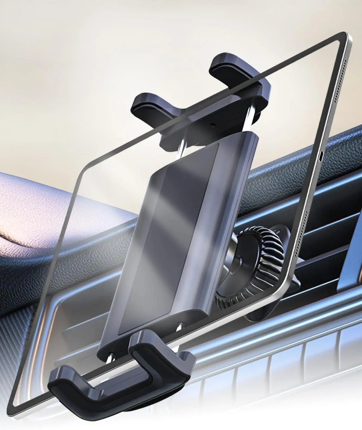 Tablet Mount for Car Vent, [Lossless Installation] Car Air Vent Clip Tablet Holder Fits Tablet Phone for iPad 10.2, 10.9, ipad Mini Pro Air Z Fold 5 4 3 iPhone 15 and More 4.7-12.9" Device
