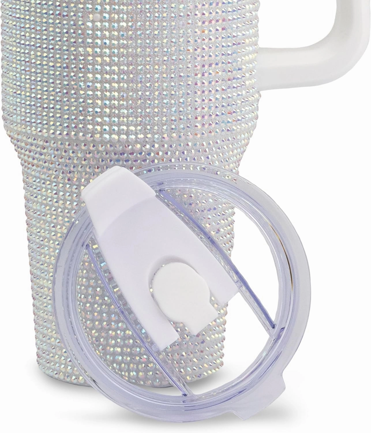 The Memory Company | Licensed NCAA 40oz White Bling Game Day Tumbler